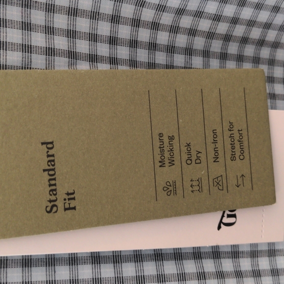 Goodfellow Women's Long Sleeve Plaid Blue & Black Dress Shirt. Size S NWT - Picture 4 of 8